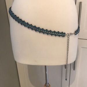 Beautiful beaded and chain link belt